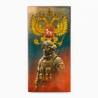 Настольная игра нарды с шашками &laquo; Солдат &raquo;, деревянные большие, 60&times;60 см
