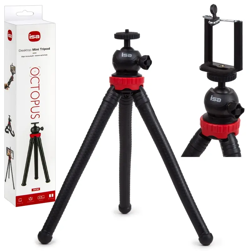 Настольный мини-штатив ISA FLEX 03-30 ISA (50шт/кор)