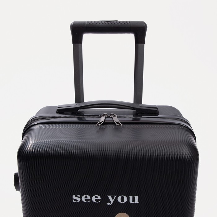 Чемодан малый 36 л (S), отдел на молнии, кодовый замок, цвет чёрный Чемодан малый 36 л (S), отдел на молнии, кодовый замок, цвет чёрный