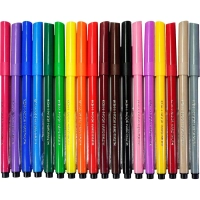 Фломастеры ZOO 1002 18цв/наб смываемые вентилир. ПВХ с подв 771002AH04TERU