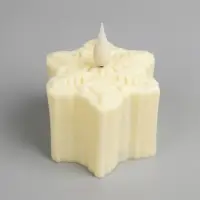 Светодиодная фигура &laquo;Снежинка&raquo; 7&times;8.5&times;8 см, пластик, от батареек AG13&times;3, свечение тёплое белое