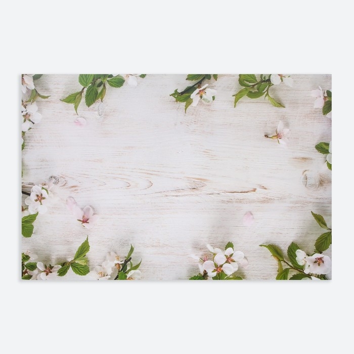 Фотофон двусторонний бумага 300 гр Фотофон двусторонний бумага 300 гр "Цветочные бутоны" 57х87 см