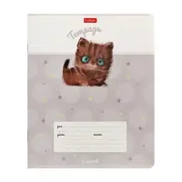 Тетрадь 12л кл "Кошарики", на скобе, обл мел карт, скругл углы Тетрадь 12л кл "Кошарики", на скобе, обл мел карт, скругл углы