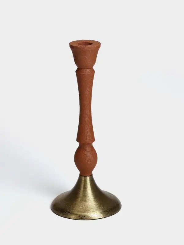 Подсвечник на 1 свечу &laquo;Бисквит&raquo;, 10.5&times;10.5&times;25 см