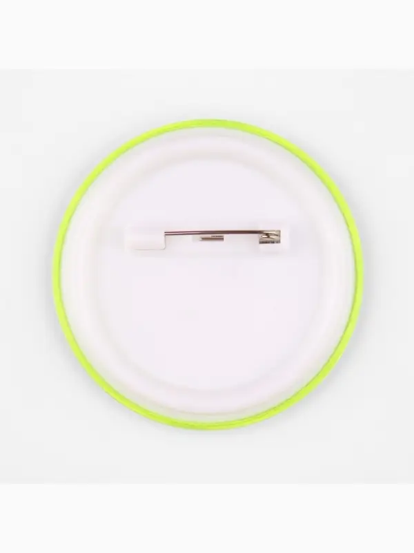 Светоотражающий значок &laquo;Всем мир&raquo;, d=5.8 см, жёлтый