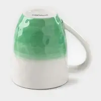 Кружка Доляна &laquo;Космос&raquo;, 400 мл, фарфор, белая, зелёная