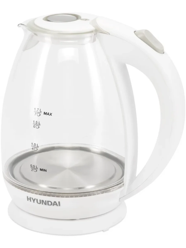 Чайник HYK-G2409 1.7л. 2200Вт белый серебристый Чайник HYK-G2409 1.7л. 2200Вт белый серебристый