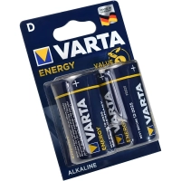 Батарейка Varta ENERGY LR20 D 2шт/бл Alkaline 1.5V (4120) (4120229412)