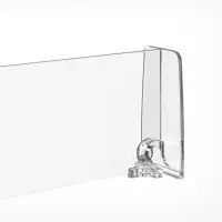 Пластиковый обламывающийся разделитель c передним ограничителем 6 см, 18.5-38.5&times;3.5&times;6 см