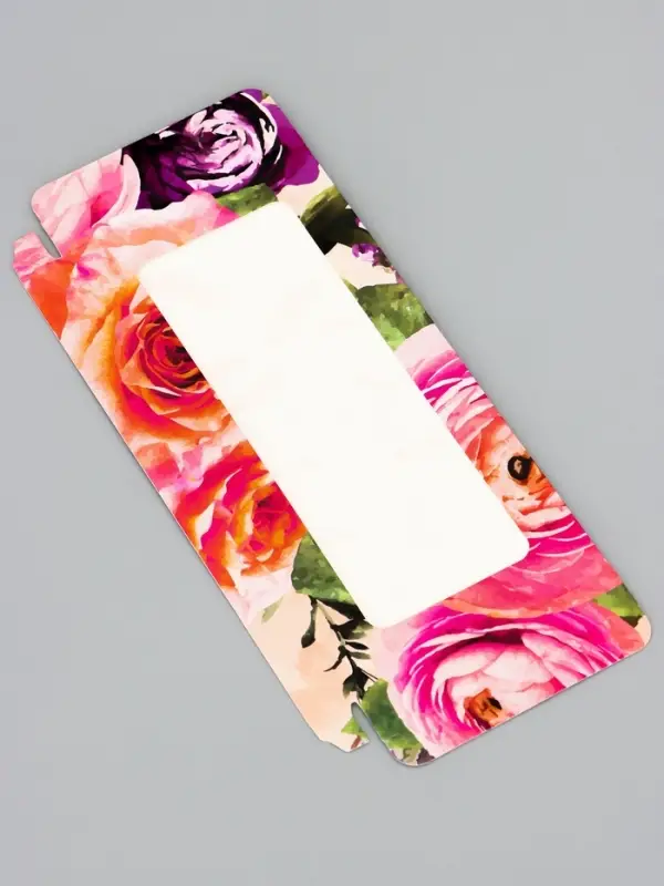 Подарочная коробка под плитку шоколада, с окном, «Цветочки», 17.1×8×1.4 см Подарочная коробка под плитку шоколада, с окном, «Цветочки», 17.1×8×1.4 см