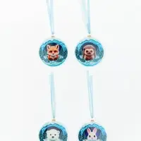 Елочная игрушка, акрил, набор 4 шт. &laquo;Животные&raquo;