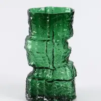 Ваза «Гоэтано», 24.5×13 см, стекло, зелёная