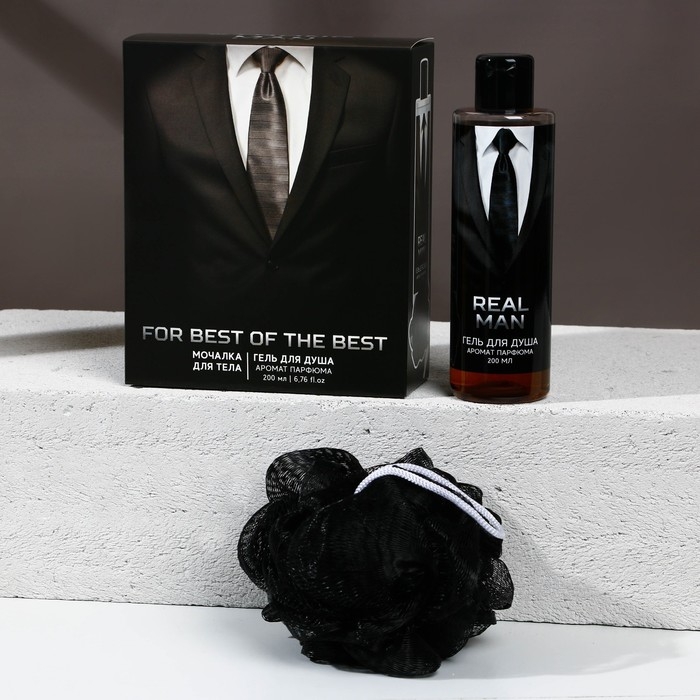 Подарочный набор HARD LINE REAL STRONG MAN: гель для душа 200 мл и мочалка для тела Подарочный набор HARD LINE REAL STRONG MAN: гель для душа 200 мл и мочалка для тела