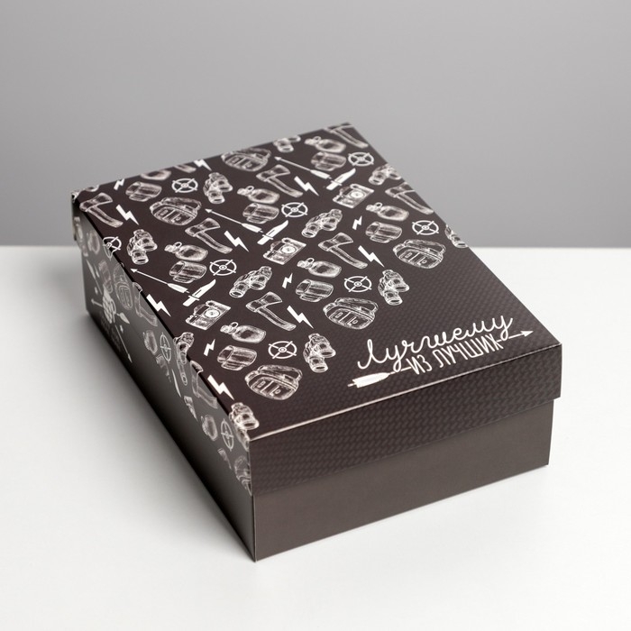 Коробка подарочная складная, упаковка, «Лучшему мужику», 21 х 15 х 7 см Коробка подарочная складная, упаковка, «Лучшему мужику», 21 х 15 х 7 см