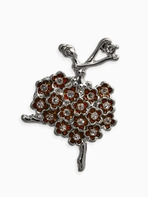 Брошь &laquo;Балерина&raquo;, мини, женственность, цвет МИКС (неделимая фасовка 12 шт. цена за шт.)