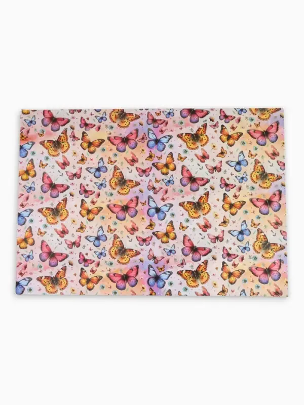 Бумага упаковочная двухсторонняя &laquo;Яркие бабочки&raquo;, глянец, 100&times;70 см