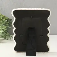 Фоторамка МДФ, иск. мех 9х14 см "Плюш" белая 22,5х18х2 см