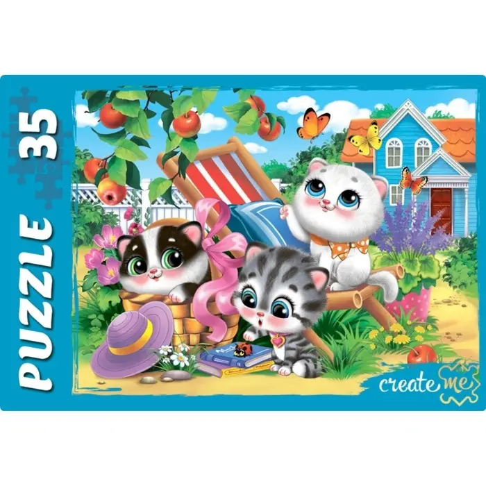 Пазл &laquo;Забавные котики&raquo;, 35 элементов, МИКС