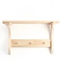 Полка - вешалка "Сосновская №2" 3 крючка 58х37х24 см