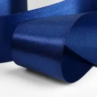 Лента атласная, 40 мм, 23&plusmn;1 м, тёмно-синяя №38