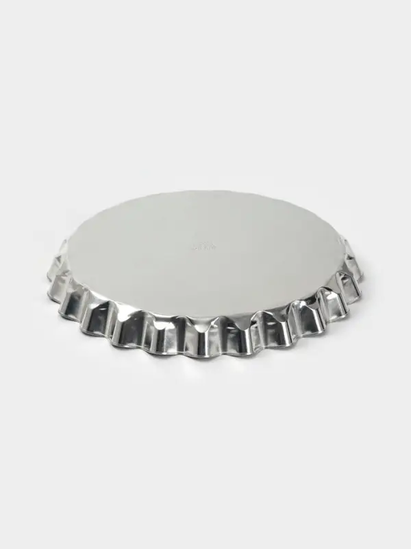 Форма для выпечки, d=26 см, h=2.8 см, жесть, серебристая