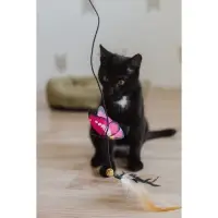 Дразнилка &laquo;Бабочка&raquo;, с перьями, цвет МИКС