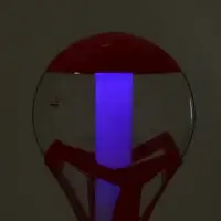 Башня пивная &laquo;Шар&raquo;, колба 3 л, ёмкость для льда, подсветка, пластик, красная