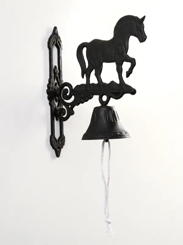 Колокол сувенирный чугун  Колокол сувенирный чугун "Конь" 23х11х32 см