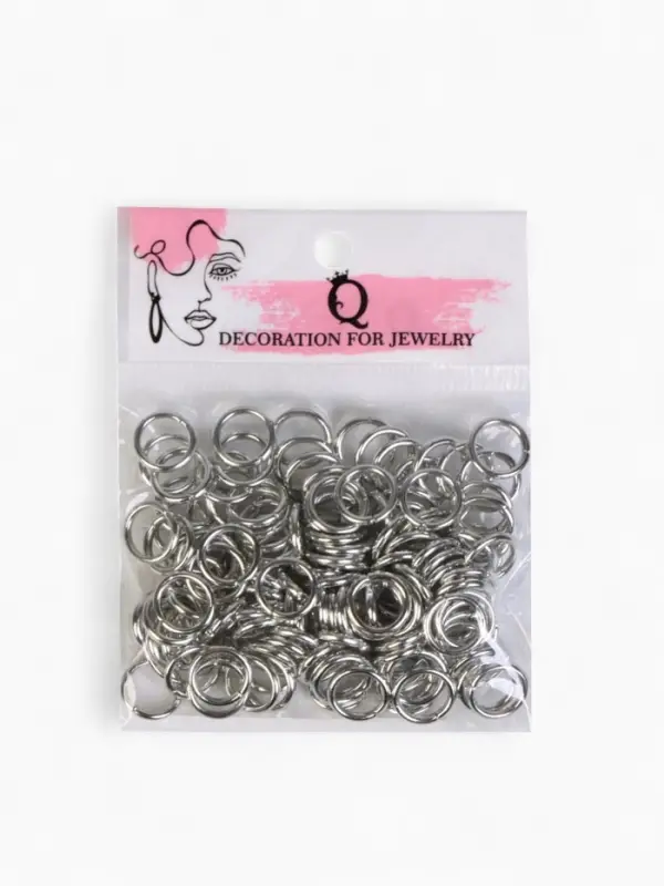 Кольцо соединительное &laquo;СМ-1009&raquo;, 1&times;1&times;0.2 см, набор 50 г, &plusmn; 130 шт. цвет серебро