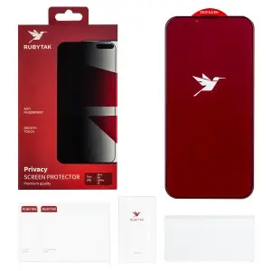 Защитное стекло для iPhone 13/13 Pro/14/16e RUBYTAK Privacy