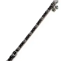 Набор ошейников для кошек &laquo;Лапки&raquo;, 19-32&times;1 см, 2 шт.