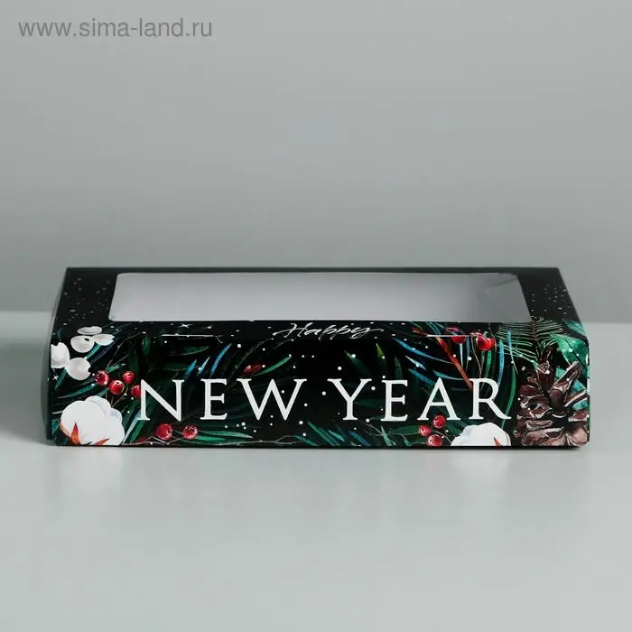 Коробка складная Happy Ney Year, 20 х 12 х 4 см Коробка складная Happy Ney Year, 20 х 12 х 4 см
