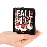 Кошелек дет 07-01-07 Гуси Fall Goose, 10,8*2,5*8,5 см, на молнии, черный