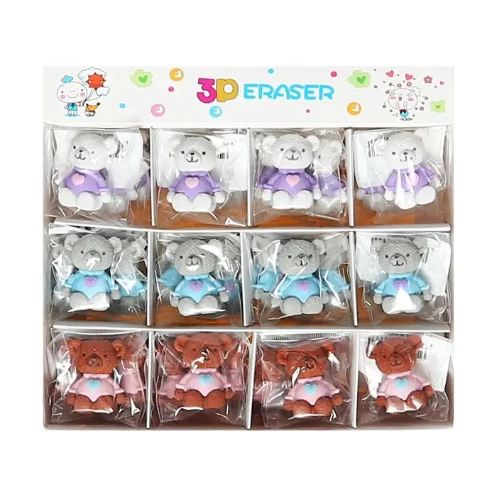 Ластик фигурный Ластик фигурный "Мишка" МИКС