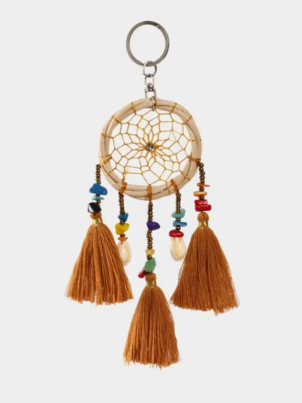 Брелок Брелок "Ловец снов" 17 см, цв. медный
