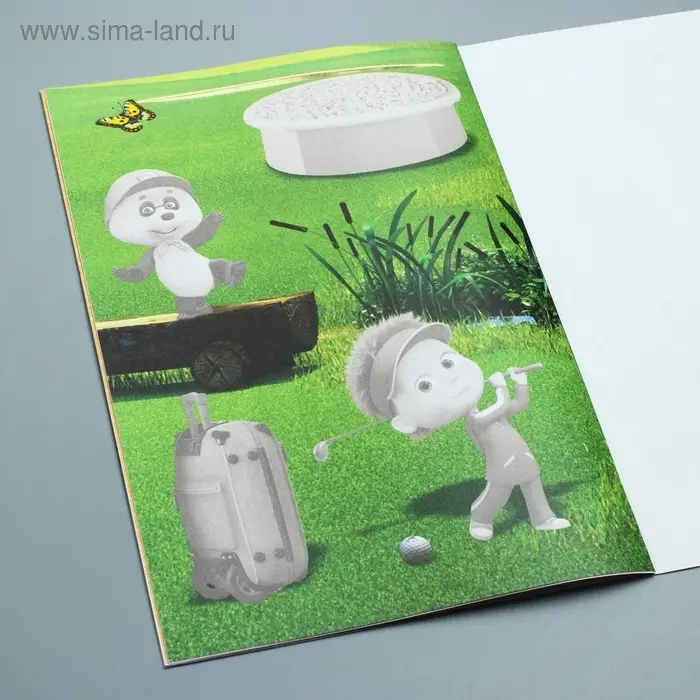 Книга с аппликациями, 20 стр., А5, Маша и Медведь Книга с аппликациями, 20 стр., А5, Маша и Медведь