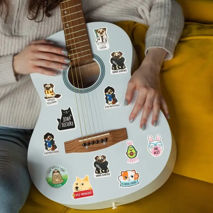 Наклейки-стикеры «Веселись!», 7×7 см, набор 10 шт.