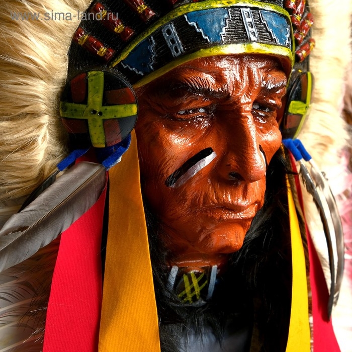 Панно "Индеец Котори" 40х15х60 см, МИКС