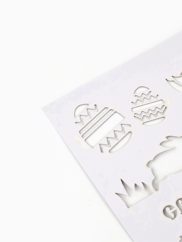 Трафарет для украшения пасхальной выпечки в наборе с топперами «Нежность»