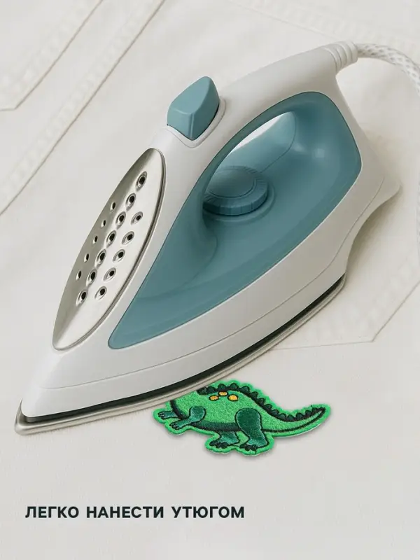 Термоаппликация «Дракоша», 7.5×5.5 см, зелёная