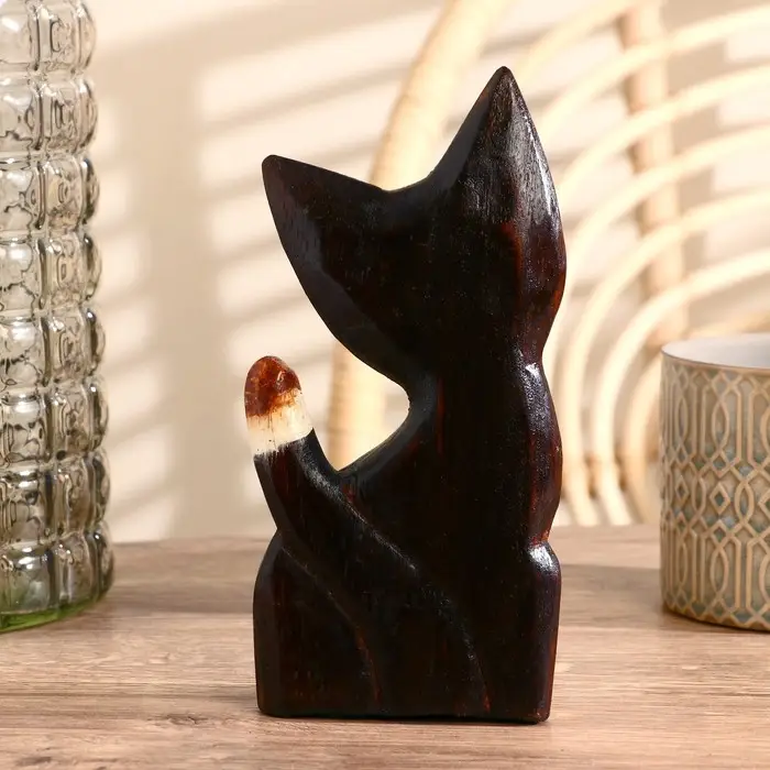 Сувенир дерево Сувенир дерево "Кошка с синими глазами" 5х9х20 см