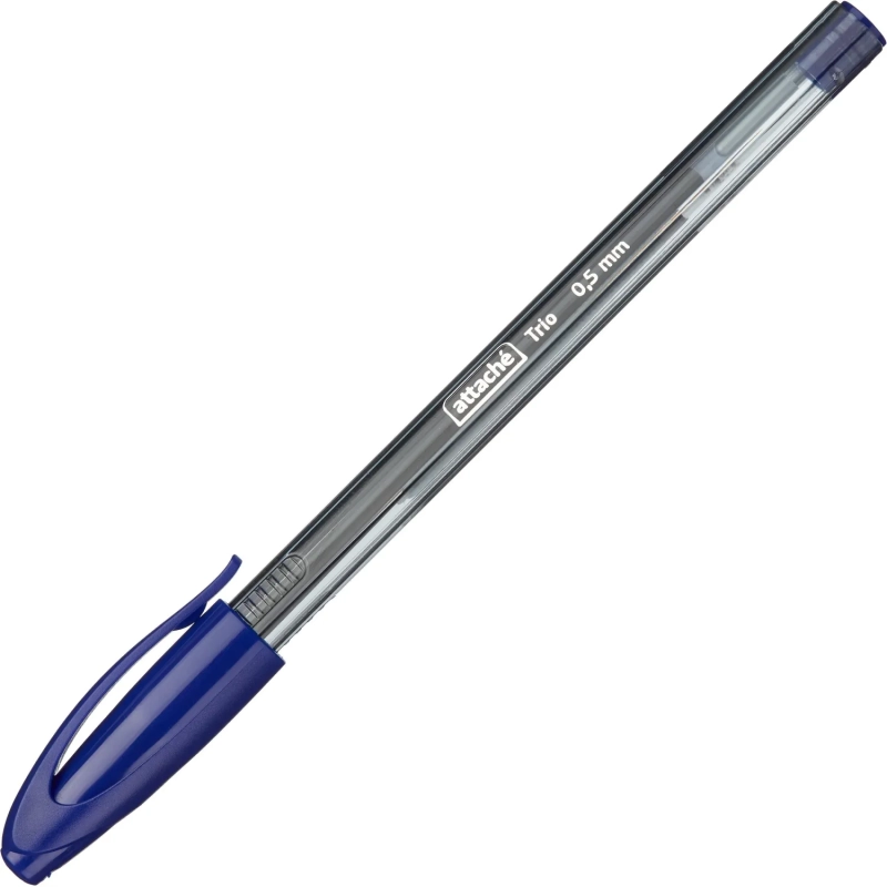 Ручка шариковая неавтомат. Attache Trio, маслян, син. стерж