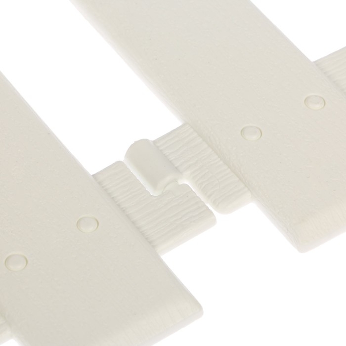 Ограждение декоративное, 30 × 196 см, 4 секции, пластик, белое, «Палисадник» Ограждение декоративное, 30 × 196 см, 4 секции, пластик, белое, «Палисадник»