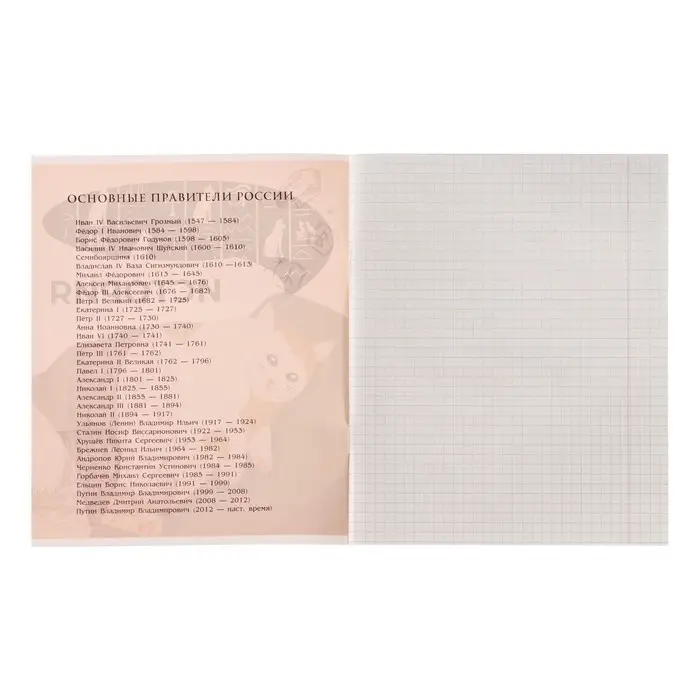 Тетрадь предметная 36 листов в клетку Calligrata &laquo;Животные мемы. История&raquo;, обложка мелованная бумага, серые листы