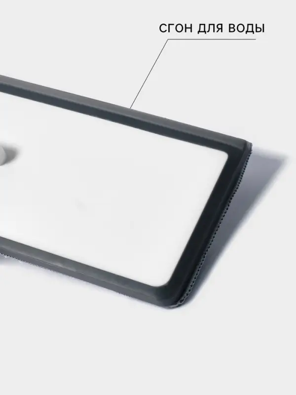 Швабра с отжимом, противоударная, со сгоном, стальная ручка, 2 профессиональные насадки, 36&times;11&times;130 см