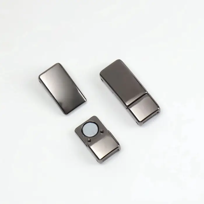 Шнурки для обуви, пара, с плоским сечением и фиксатором на магнитах, 100 см, чёрные