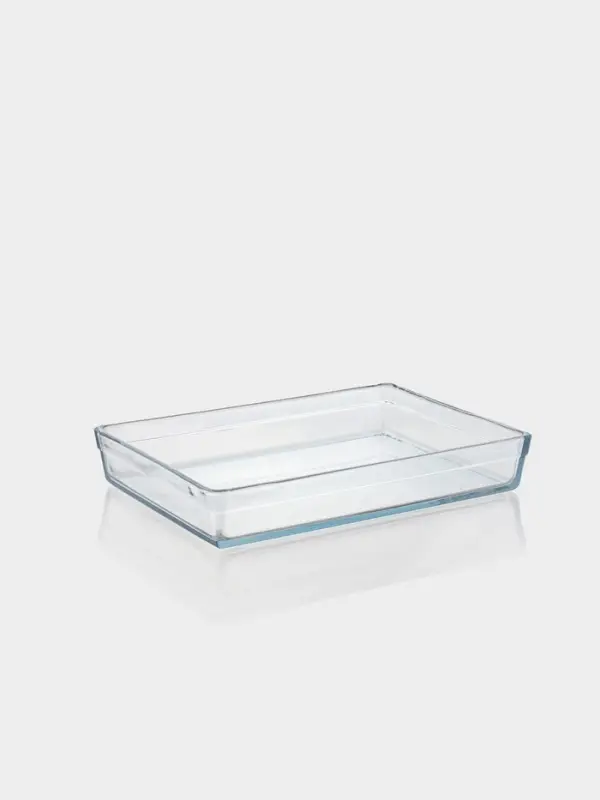 Форма для выпечки и запекания Paşabah&ccedil;e Borcam, 36.7&times;25.7&times;6 см, жаропрочное стекло, прозрачная