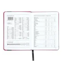 Ежедневник недатированный А6 Monochrome. Anemone, 136 листов, 7БЦ, темно-розовый, soft touch, с резинкой