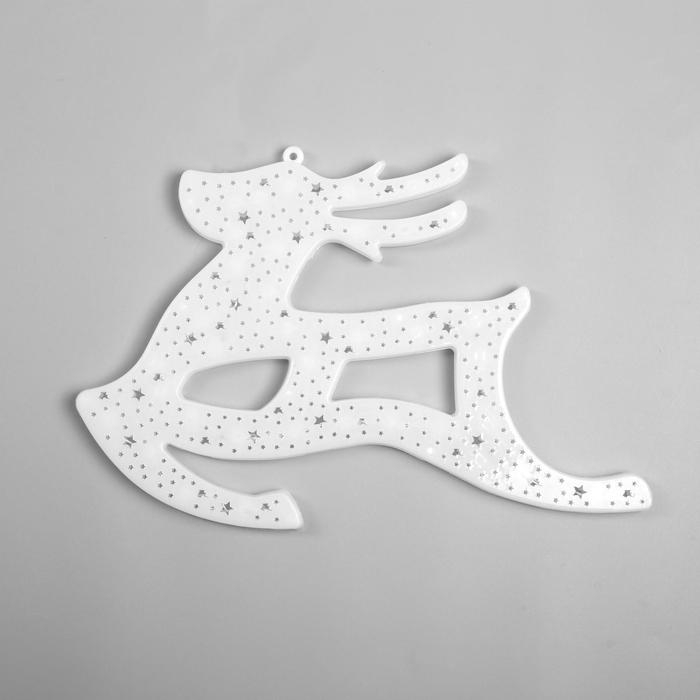 Светодиодная фигура «Олень» 43 × 25 см, пластик, 220 В, свечение мульти (RG/RB)