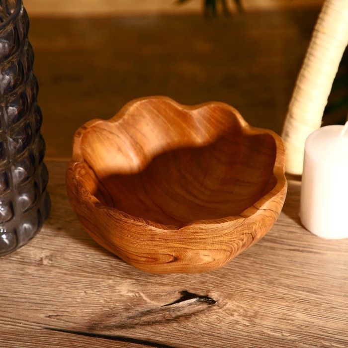 Салатник 17х17х8 см, тиковое дерево Салатник 17х17х8 см, тиковое дерево